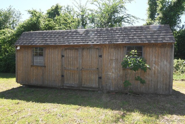 17079 S 125th St, Webbers Falls, OK 74470 - view of shed