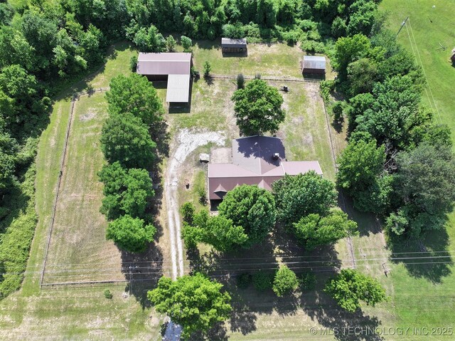 17079 S 125th St, Webbers Falls, OK 74470 - aerial view