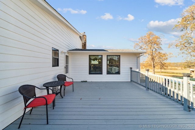 16881 S 4220th Rd, Claremore, OK 74017 - view of wooden terrace