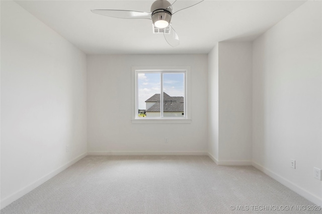 2338 E 134th St S, Bixby, OK 74008 - spare room featuring light colored carpet and a ceiling fan