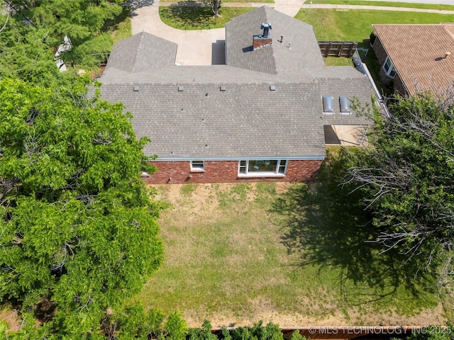 7532 E 55th Pl, Tulsa, OK 74145 - view from above of property