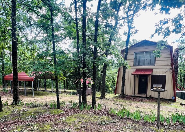 95398 S 4556, Vian, OK 74962 - view of yard featuring a detached carport