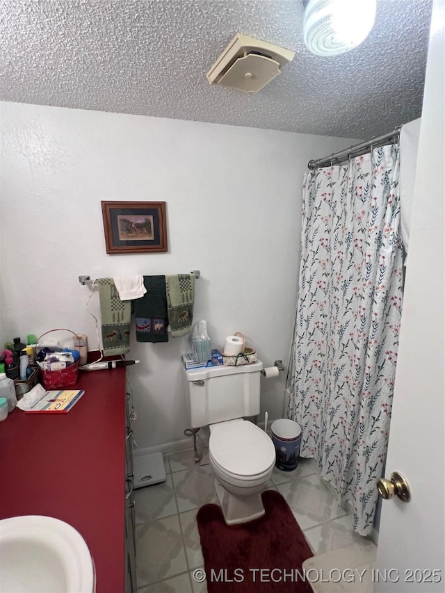 95398 S 4556, Vian, OK 74962 - full bathroom featuring a shower with curtain and a textured ceiling