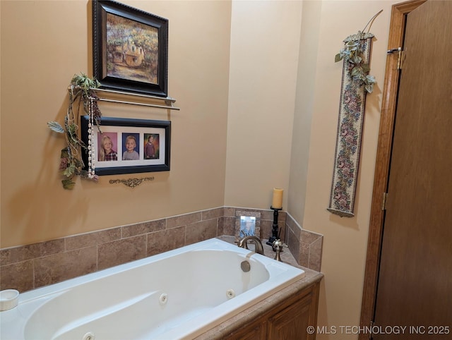 11309 S 107th E Ave, Bixby, OK 74008 - bathroom with a tub with jets