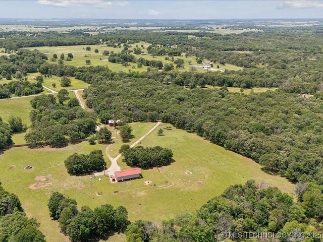 25301 E 330th Rd, Chelsea, OK 74016 - view of property location with a forest and rural landscape