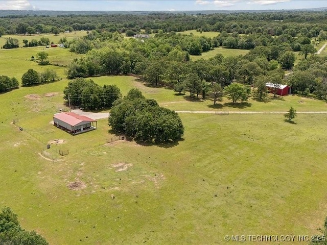 25301 E 330th Rd, Chelsea, OK 74016 - aerial view of sparsely populated area