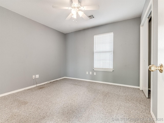 406 Sequoyah Trl, Norman, OK 73071 - carpeted empty room featuring ceiling fan and baseboards