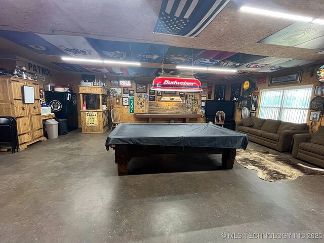 17 Zachary Taylor, Durant, OK 74701 - recreation room featuring pool table and concrete flooring