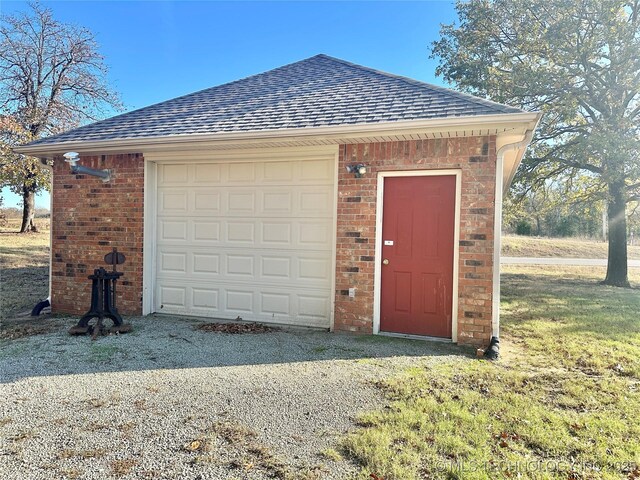 2013 State Highway 9a, Eufaula, OK 74432 - garage with driveway
