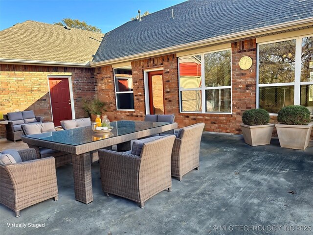 2013 State Highway 9a, Eufaula, OK 74432 - view of patio with outdoor dining area
