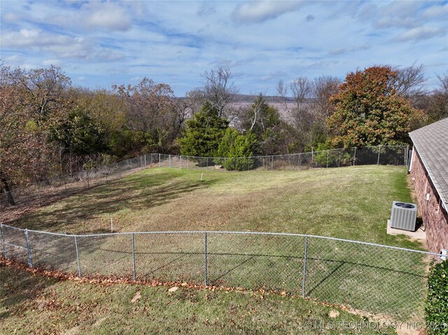 2013 State Highway 9a, Eufaula, OK 74432 - view of yard featuring central air condition unit