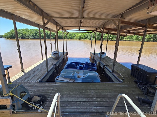 110534 S 4183rd Rd, Checotah, OK 74426 - dock area featuring a water view