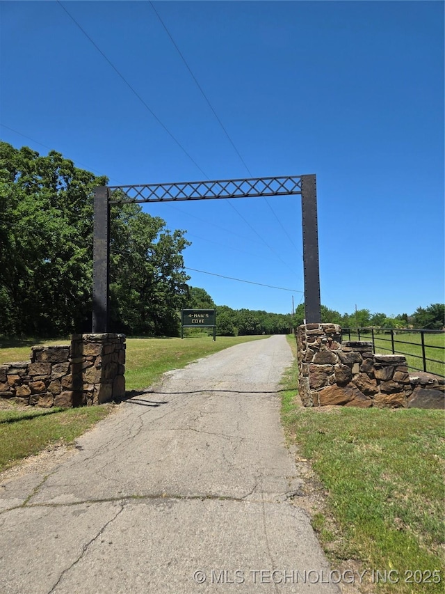 110534 S 4183rd Rd, Checotah, OK 74426 - view of asphalt road