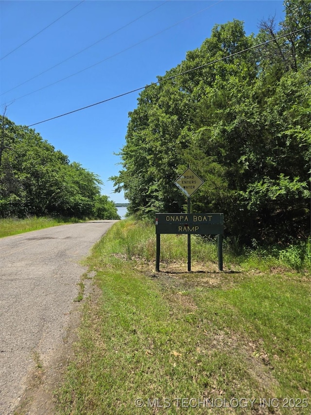 110534 S 4183rd Rd, Checotah, OK 74426 - view of asphalt road