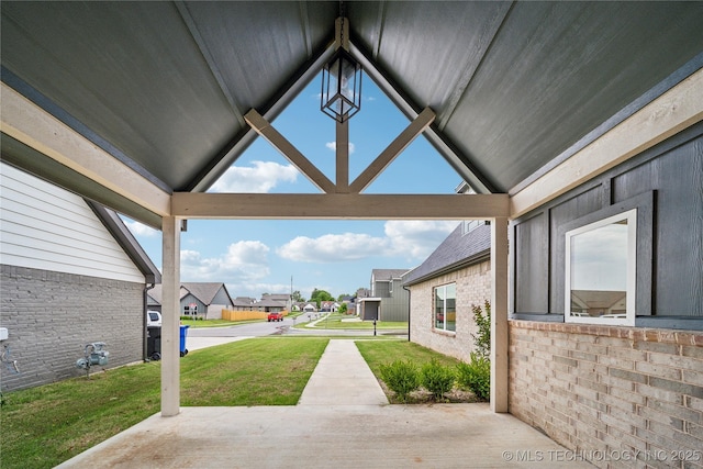 2504 W Birmingham St, Broken Arrow, OK 74011 - view of patio featuring a residential view