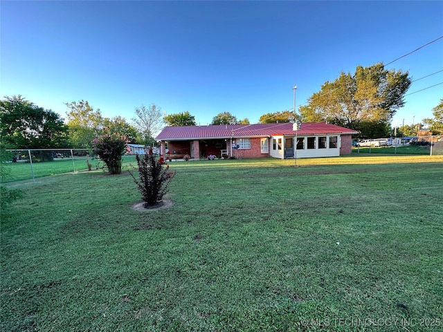 108 NW Division St, Red Oak, OK 74563 - single story home featuring metal roof and brick siding
