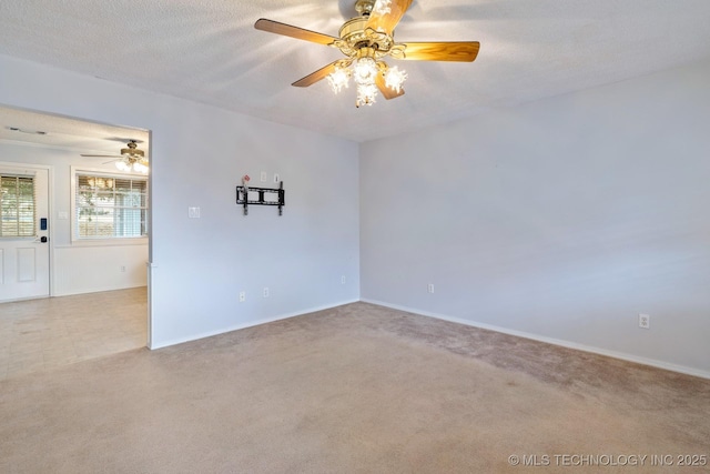 901 Christy, Calera, OK 74730 - carpeted empty room featuring ceiling fan and baseboards