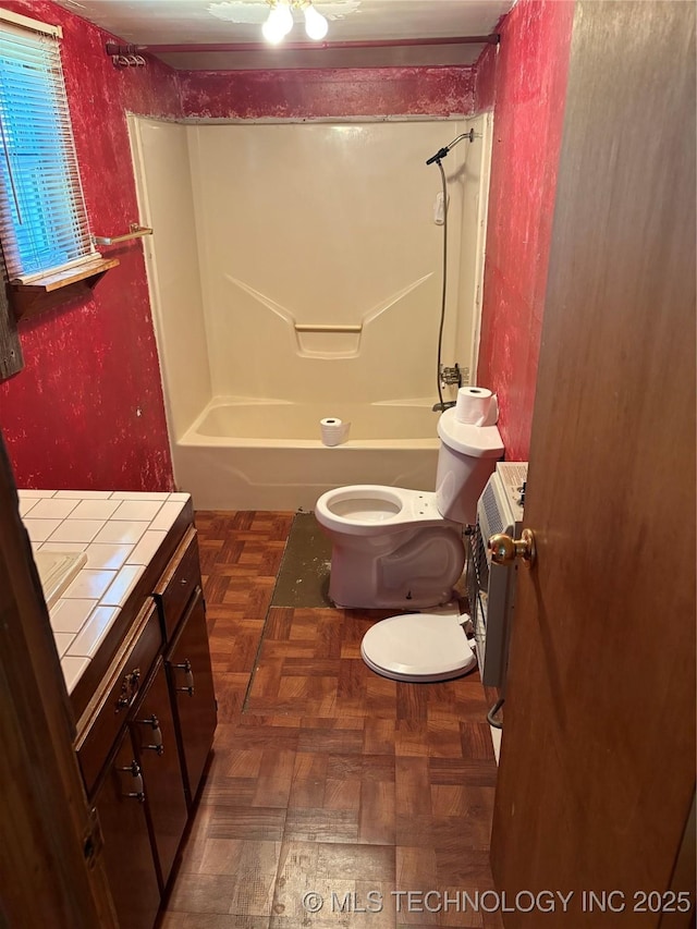 4272 Honey Creek Dr, Davis, OK 73030 - full bathroom with vanity, bathing tub / shower combination, and toilet