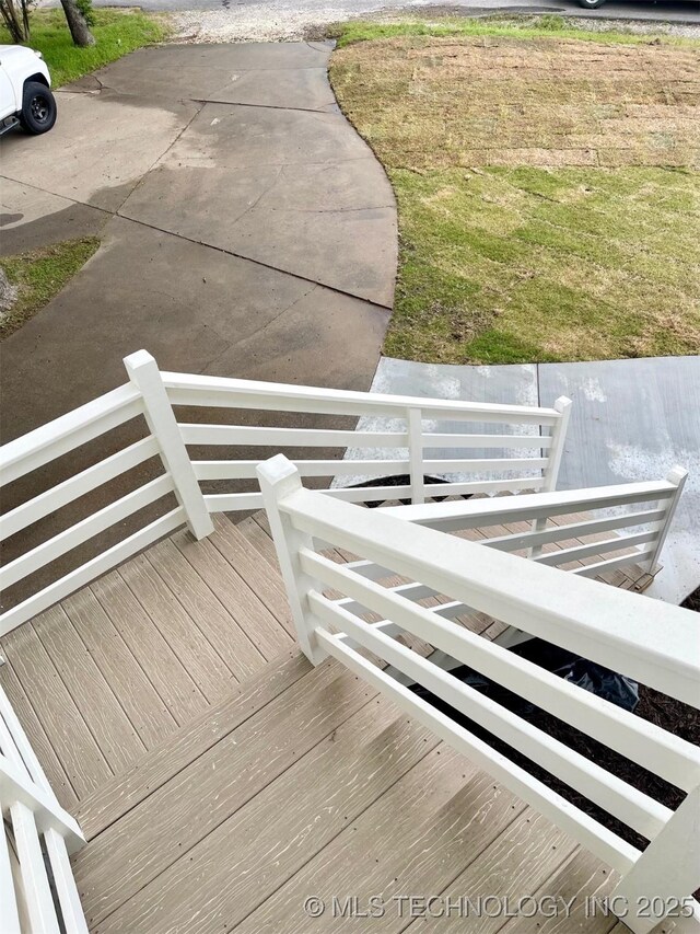 228 W Hickory Dr, Sand Springs, OK 74063 - view of wooden deck