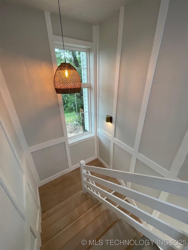 228 W Hickory Dr, Sand Springs, OK 74063 - stairs featuring wood finished floors