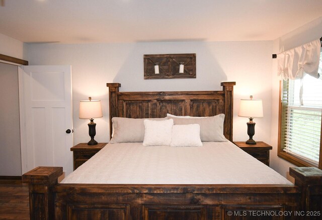 35870 S Talon Dr, Cookson, OK 74427 - bedroom featuring wood finished floors