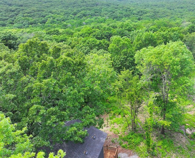 35870 S Talon Dr, Cookson, OK 74427 - aerial view of a heavily wooded area