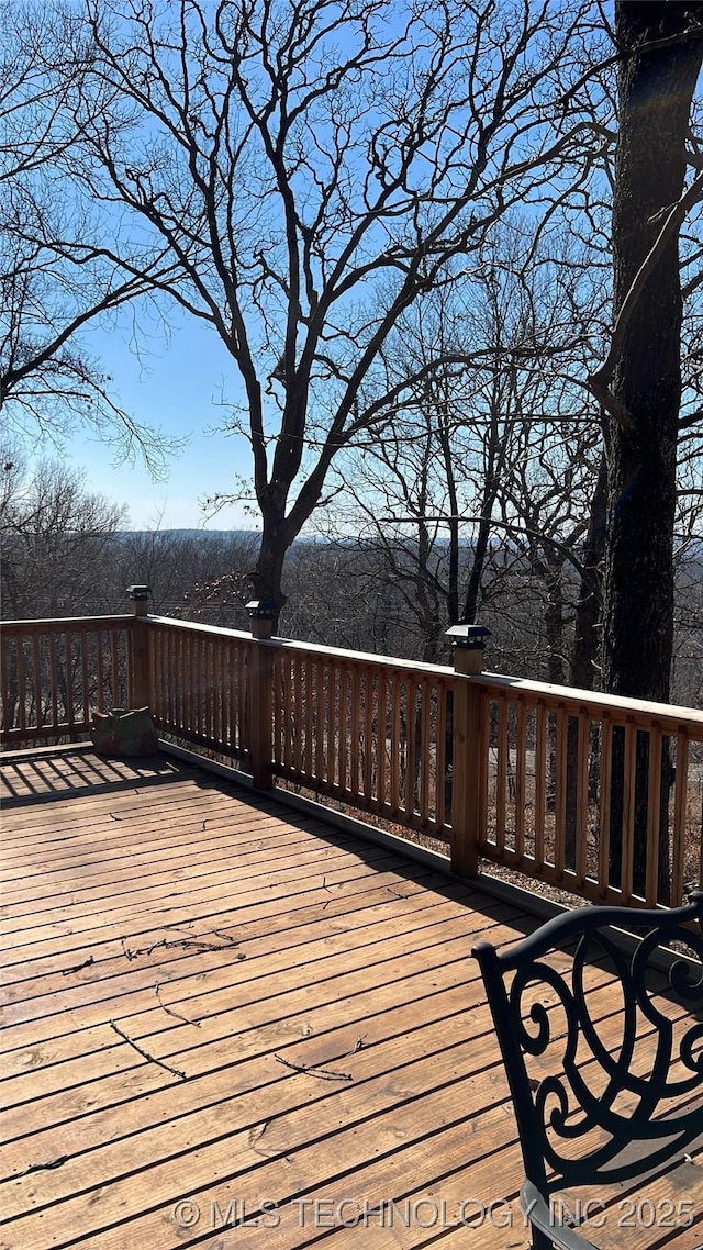 35870 S Talon Dr, Cookson, OK 74427 - view of wooden terrace
