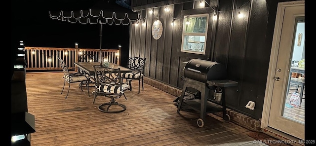 35870 S Talon Dr, Cookson, OK 74427 - deck featuring outdoor dining area