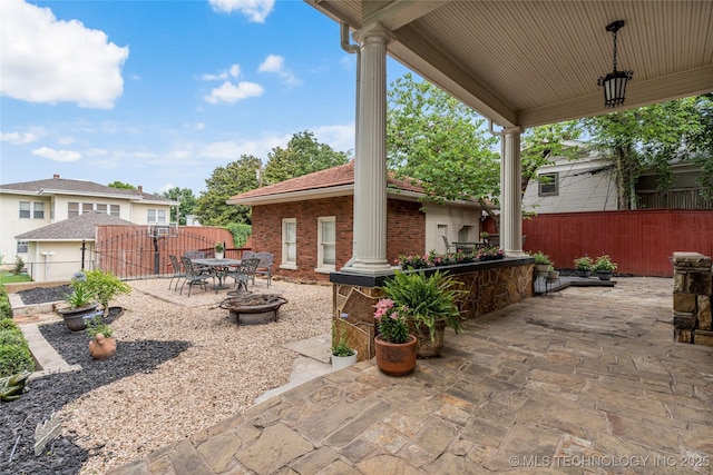 319 E 21st St, Tulsa, OK 74114 - view of patio with outdoor dining space
