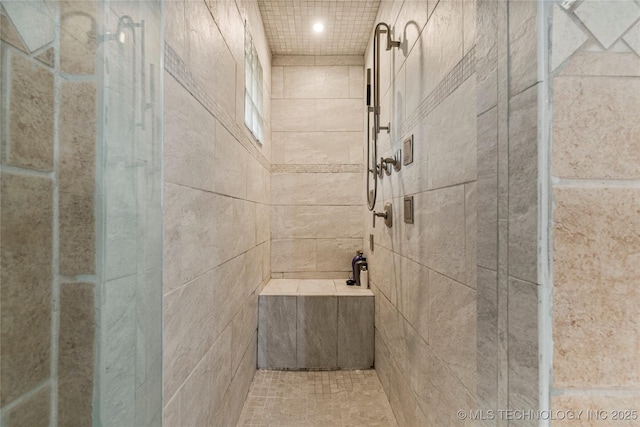 319 E 21st St, Tulsa, OK 74114 - full bathroom featuring a tile shower and recessed lighting
