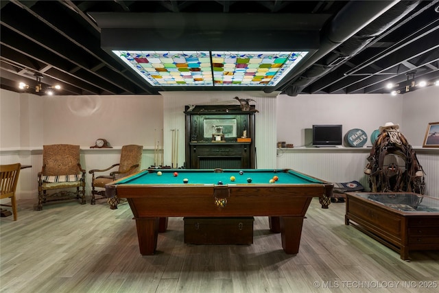 319 E 21st St, Tulsa, OK 74114 - rec room with pool table and wood finished floors