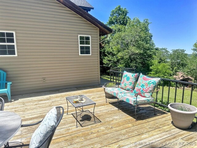 3293 W Southern Ave, Hulbert, OK 74441 - view of deck