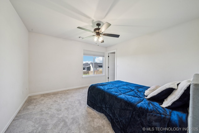 123 E 168th St, Glenpool, OK 74033 - carpeted bedroom featuring baseboards and ceiling fan