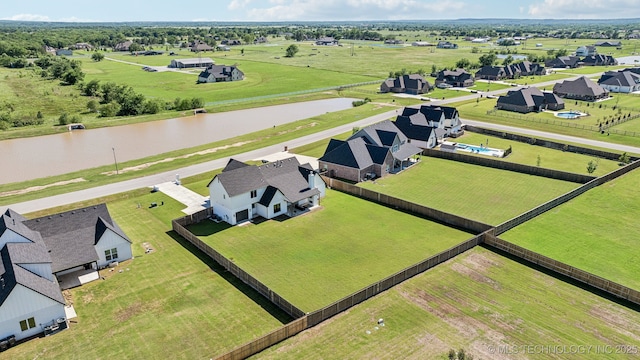 123 E 168th St, Glenpool, OK 74033 - drone / aerial view of a nearby body of water