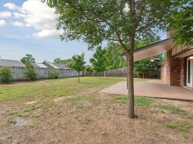 817 N Ivy St, Jenks, OK 74037 - view of yard featuring a patio area