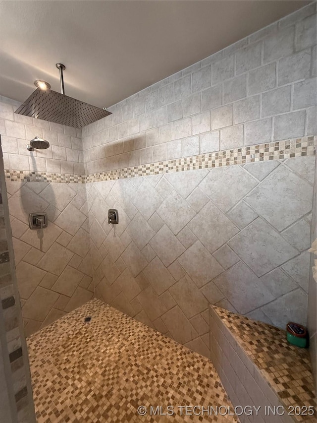 1732 N Little, Cushing, OK 74023 - bathroom featuring tiled shower