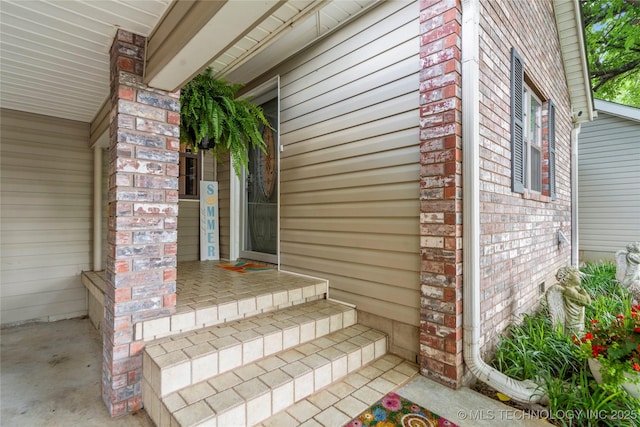 1732 N Little, Cushing, OK 74023 - property entrance with brick siding