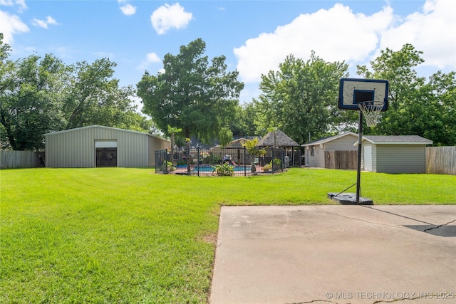 1732 N Little, Cushing, OK 74023 - view of yard with an outbuilding and a detached garage