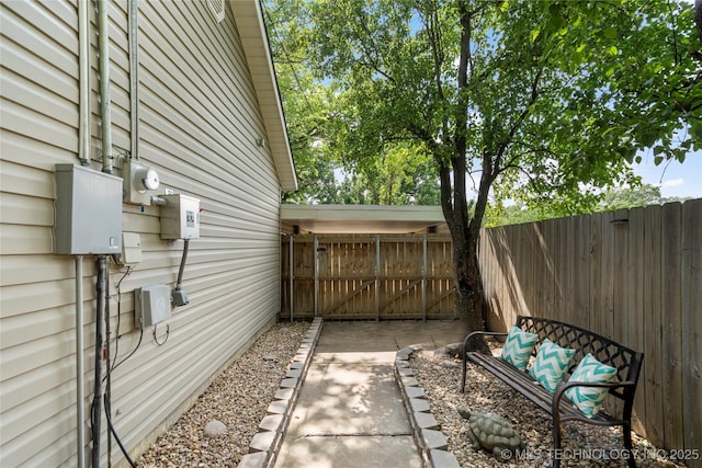 1732 N Little, Cushing, OK 74023 - view of patio featuring a gate