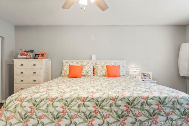 1732 N Little, Cushing, OK 74023 - bedroom featuring a ceiling fan