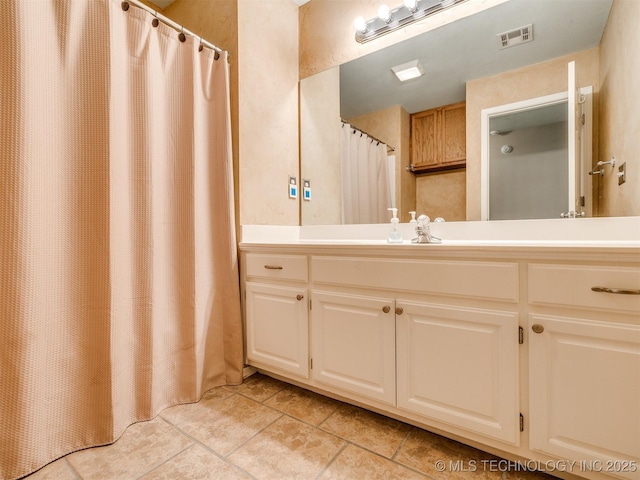 4708 W Indianola St, Broken Arrow, OK 74012 - full bath featuring tile patterned flooring, vanity, and a shower with shower curtain