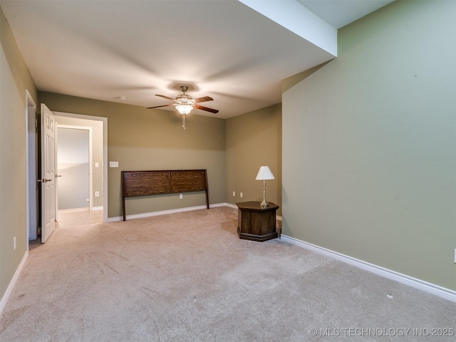 4708 W Indianola St, Broken Arrow, OK 74012 - unfurnished bedroom with carpet flooring, baseboards, and a ceiling fan