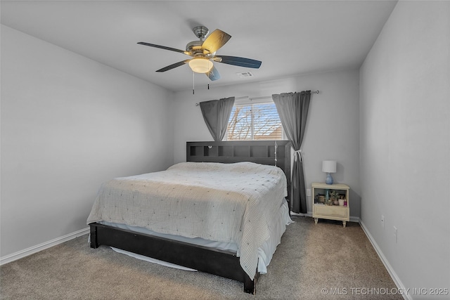 4922 S 81st W Ave, Tulsa, OK 74107 - bedroom with carpet, baseboards, and ceiling fan