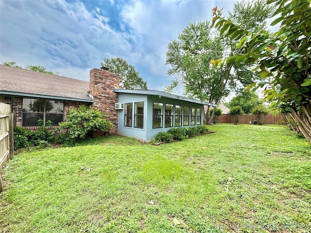 1903 Swan Ln, Mcalester, OK 74501 - view of yard featuring a sunroom