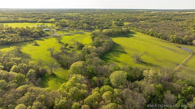 1533 County Road 3480, Ada, OK 74820 - drone / aerial view of a heavily wooded area