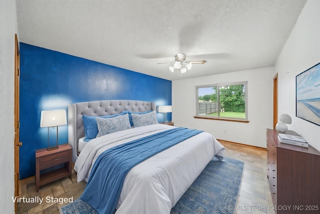 2910 S Main St, Sapulpa, OK 74066 - bedroom featuring ceiling fan