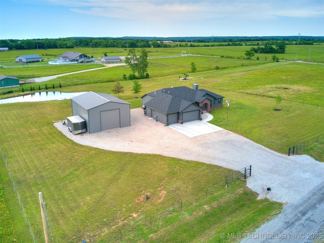 8859 N 50th W Ave, Sperry, OK 74073 - aerial view of sparsely populated area featuring a pastoral area