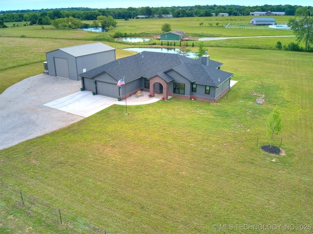 8859 N 50th W Ave, Sperry, OK 74073 - overview of rural landscape with a nearby body of water