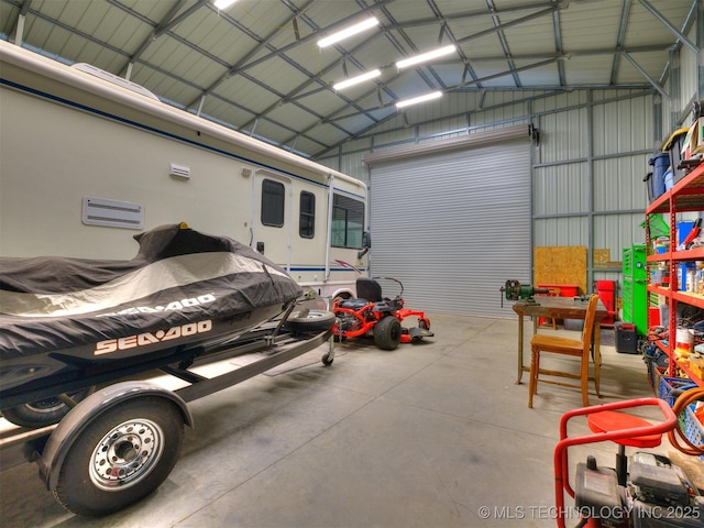 8859 N 50th W Ave, Sperry, OK 74073 - garage featuring metal wall