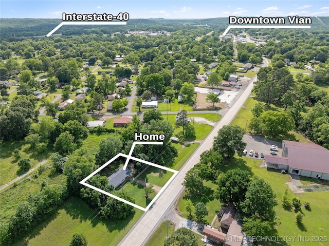 607 E Schley St, Vian, OK 74962 - view of property location featuring property parcel outlined